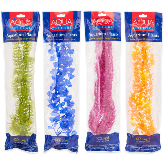 XXL Aquarium Plant Assortment (Color Will Vary)